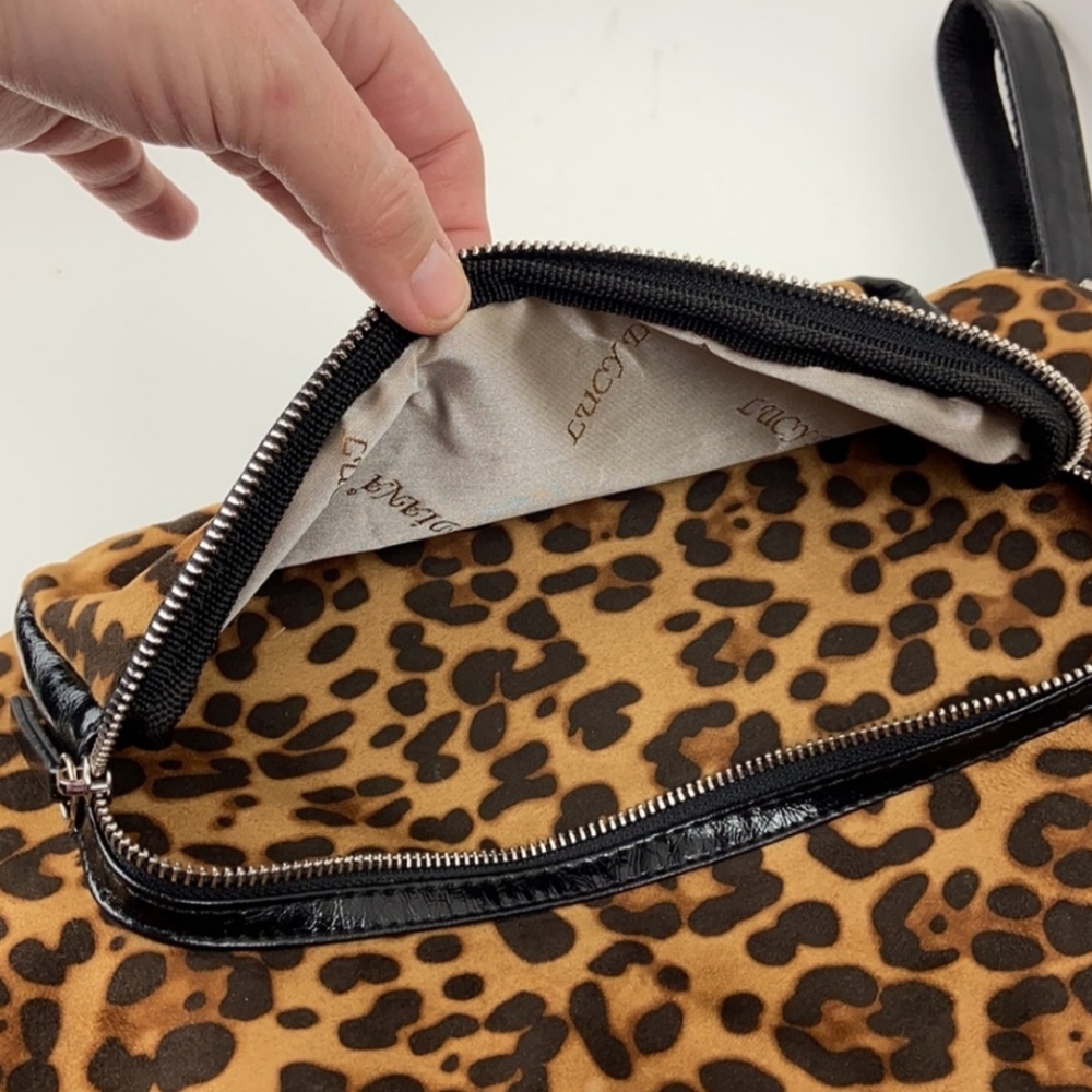 Leopard Print Convertible Backpack Shoulder Bag P… - image 6